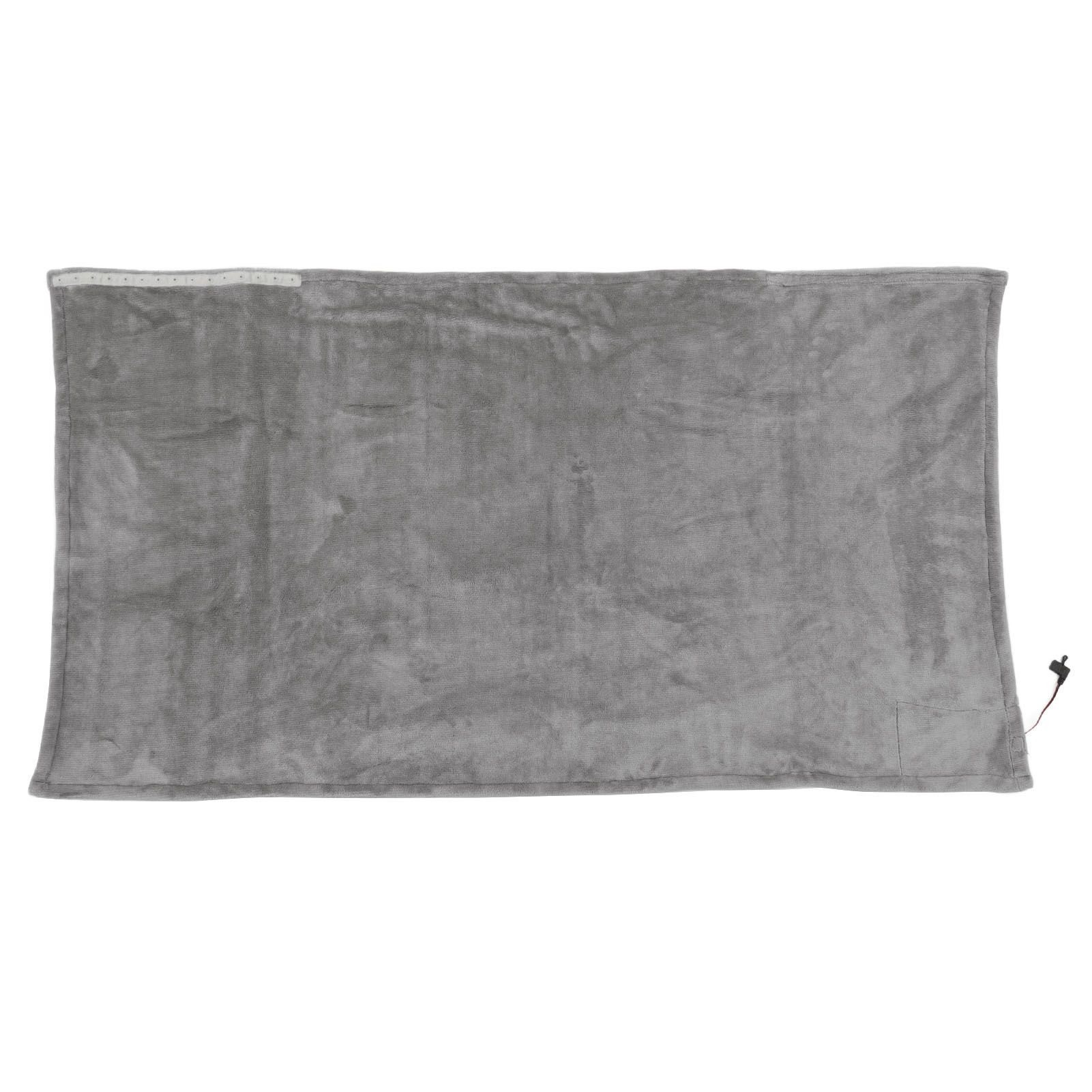 USB Electric Blanket Cozy Soft Portable Temperature Control Machine Washable Heated Shawl Throws for Car Home Travel Light Grey USB Electric Blanket Cozy Soft Portable Temperature Control Machine Washable Heated Shawl Throws for Car Home Travel Light Grey