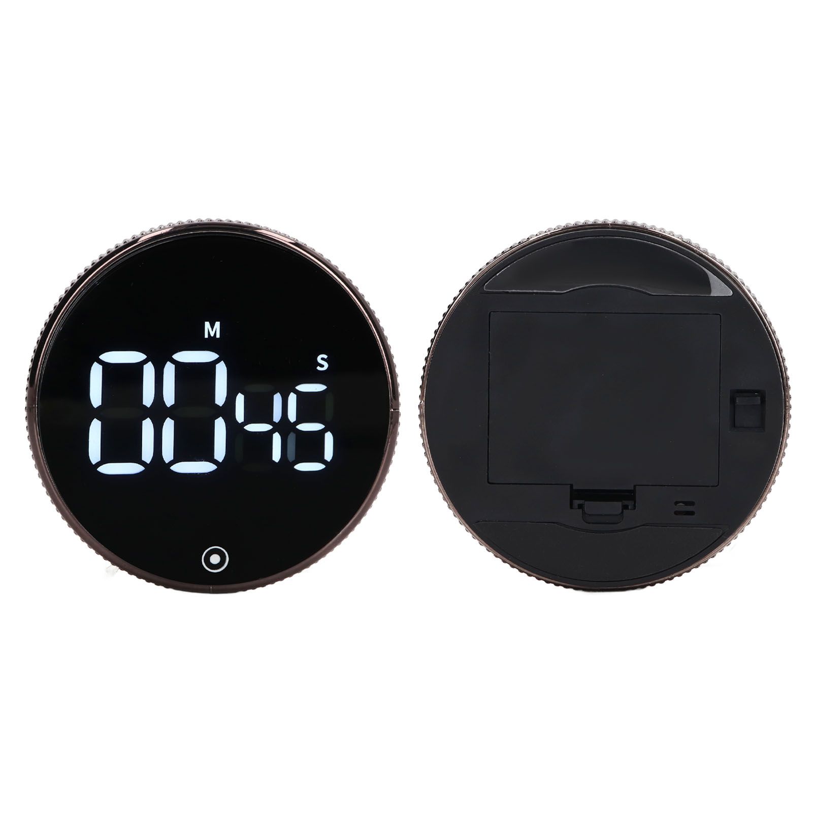 Kitchen Timer Rotating Silent Magnetic Suction Kids Study Timer LED Countdown Timer Black