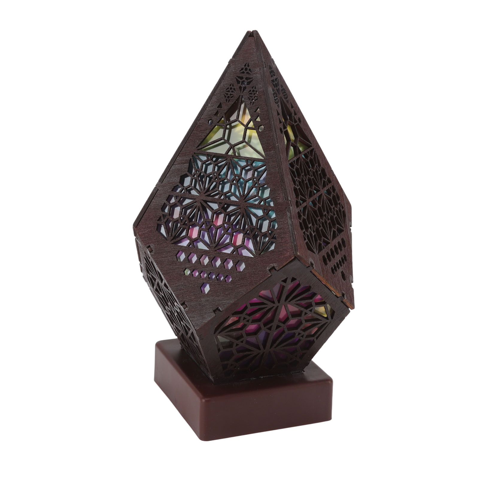 Colorful Bohemian LED Night Light Polar Star Starry Sky Floor Projection Lamp for Interior Courtyard Garden Decoration