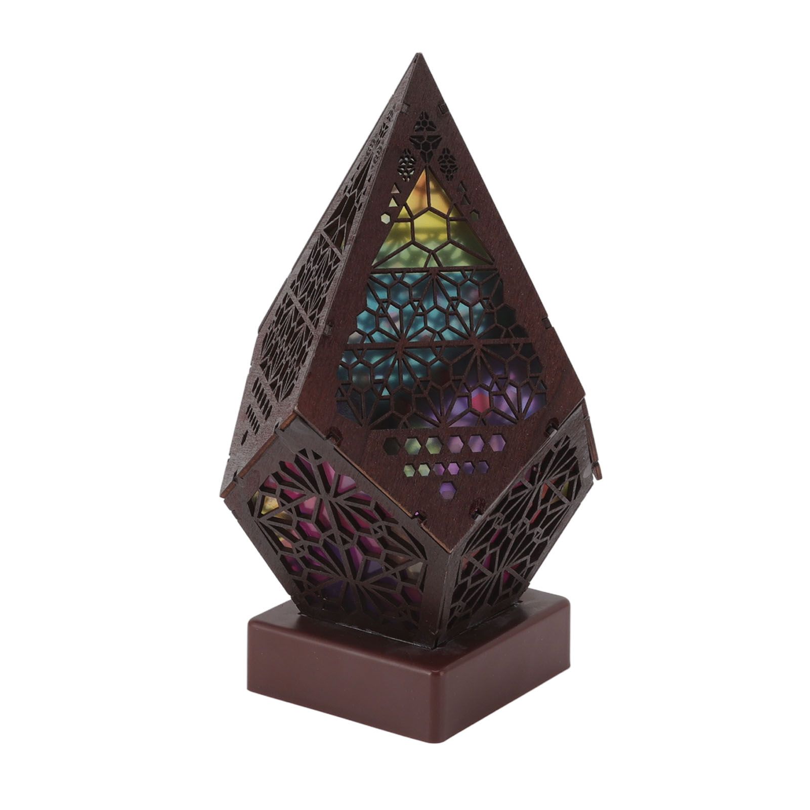 Colorful Bohemian LED Night Light Polar Star Starry Sky Floor Projection Lamp for Interior Courtyard Garden Decoration