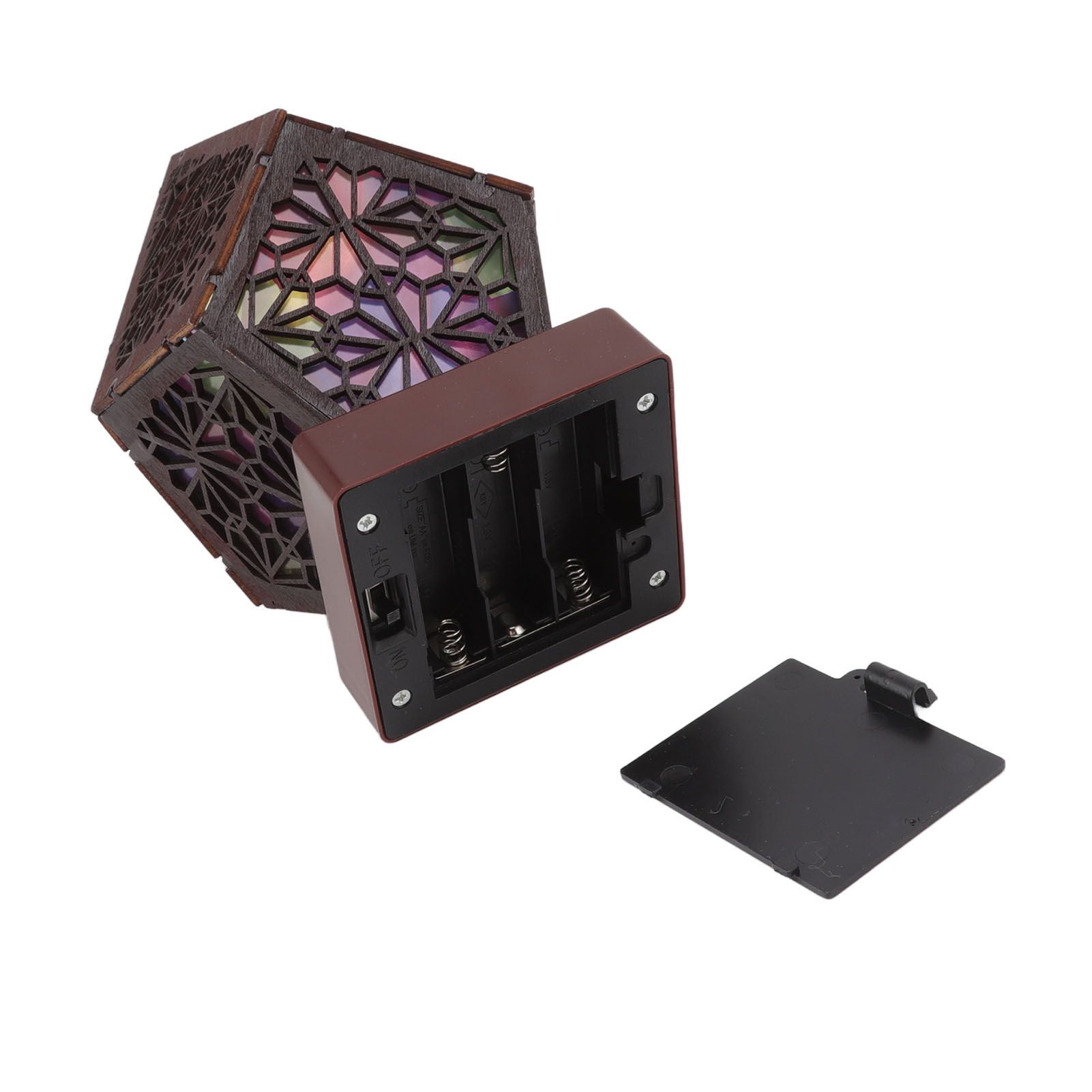Colorful Bohemian LED Night Light Polar Star Starry Sky Floor Projection Lamp for Interior Courtyard Garden Decoration