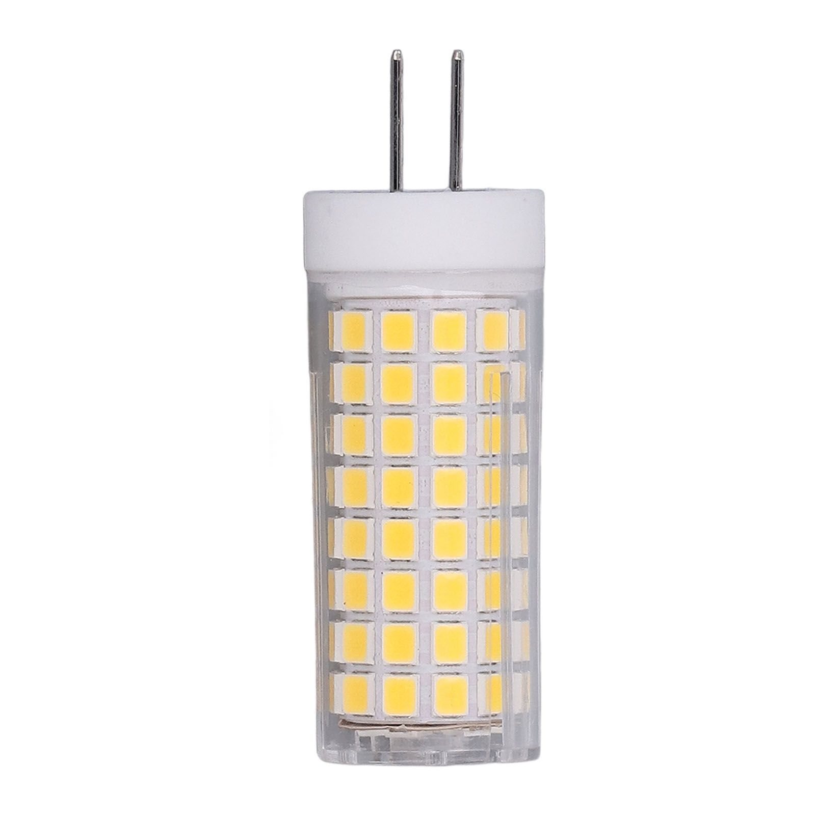 2Pcs LED Corn Bulb Natural Light Ceramic G8 102LED 10W Dimmable LED Corn Bulb for Hanging Lamps Suction Lamps AC100‑120V