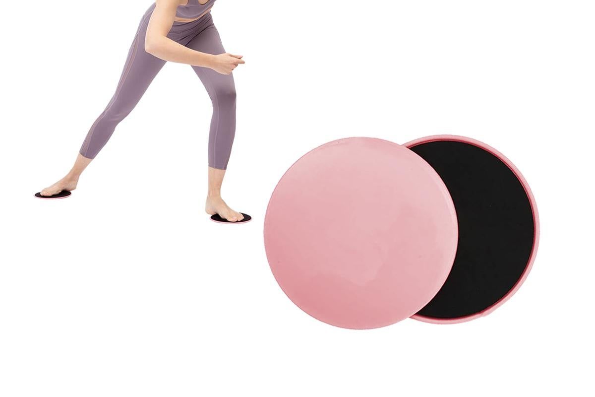 2PCS Gym Training Fitness Exercise Glider Slide Discs Core Slider Workout -Pink 2PCS Gym Training Fitness Exercise Glider Slide Discs Core Slider Workout -Pink
