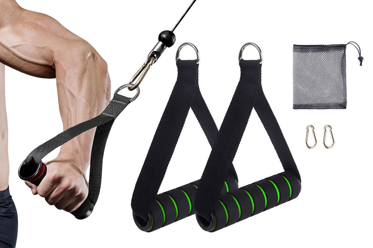 Yoga Strength Trainer Pull Down Home Gym Exercise Handles Replacement Fitness Equipment for Pilates -Green Yoga Strength Trainer Pull Down Home Gym Exercise Handles Replacement Fitness Equipment for Pilates -Green