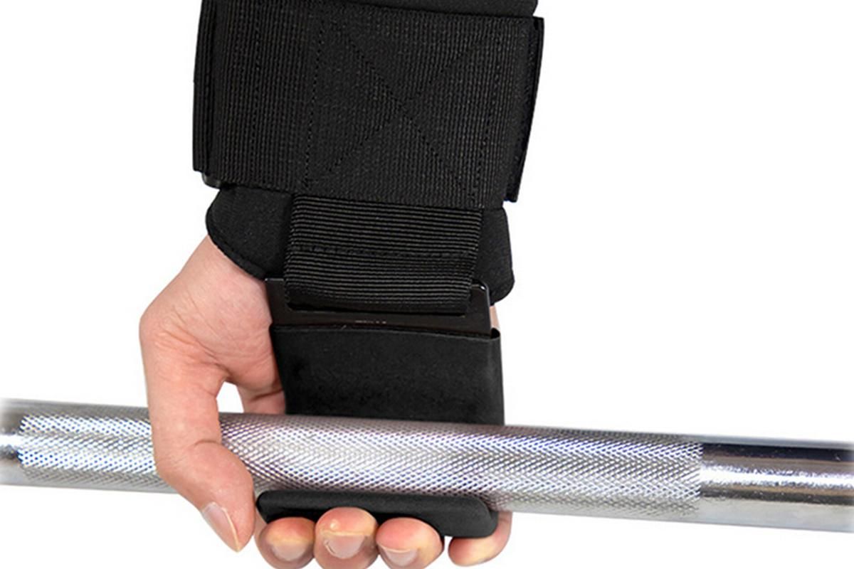 2pcs Weight Lifting Hook Hand Grip Support Wrist Straps Powerlifting Grips Gym Gloves(Black) 2pcs Weight Lifting Hook Hand Grip Support Wrist Straps Powerlifting Grips Gym Gloves(Black)