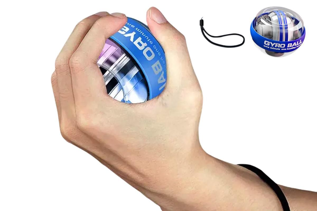 LED Wrist Ball Trainer Auto-Start Wrist Strengthener Gyroscopic Forearm Exerciser Gyro Ball for Strengthen Arms Muscles Wrist -Blue LED Wrist Ball Trainer Auto-Start Wrist Strengthener Gyroscopic Forearm Exerciser Gyro Ball for Strengthen Arms Muscles Wrist -Blue