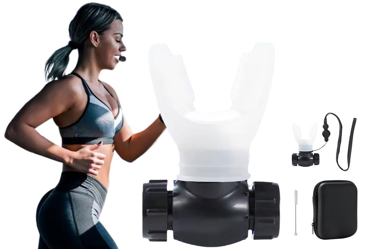 Respiratory Trainer Compact Lung Exercise Device Breathing Trainer -White Respiratory Trainer Compact Lung Exercise Device Breathing Trainer -White