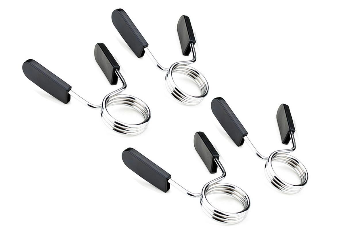 4 Pack 25mm Barbell Spring Clips Gym Weight Lifting Clamps for Dumbbell Bar Lock 4 Pack 25mm Barbell Spring Clips Gym Weight Lifting Clamps for Dumbbell Bar Lock