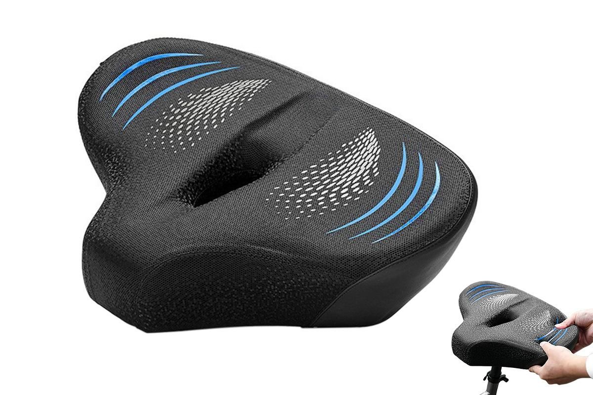 Noseless Bike Seat Cushion for Men & Women Comfortable Saddle for Peloton Bikes Exercise Bikes Electric Bikes Cruiser Bikes - Balck&Blue Noseless Bike Seat Cushion for Men & Women Comfortable Saddle for Peloton Bikes Exercise Bikes Electric Bikes Cruiser Bikes - Balck&Blue