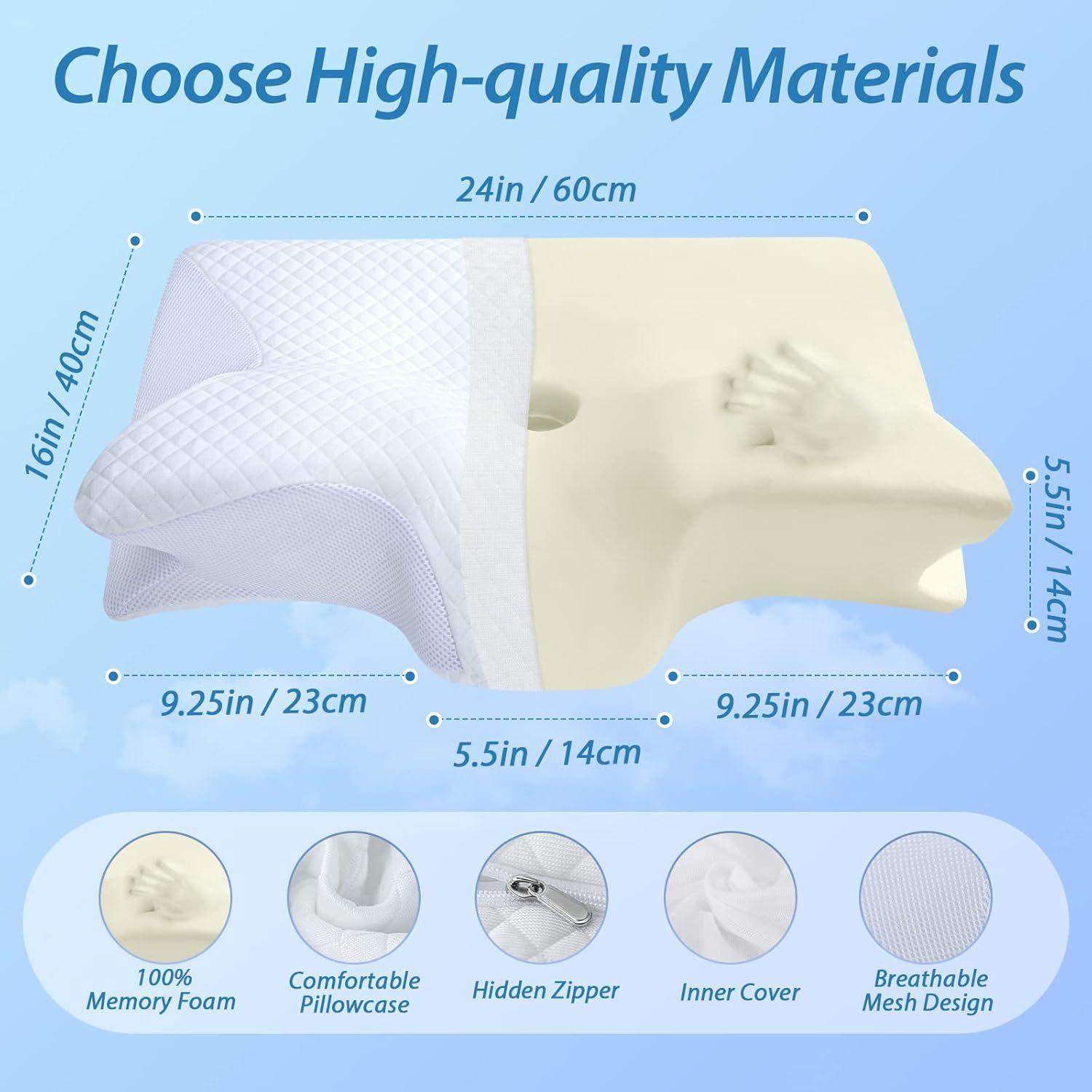 Cervical Neck Pillow for Neck Pain Relief