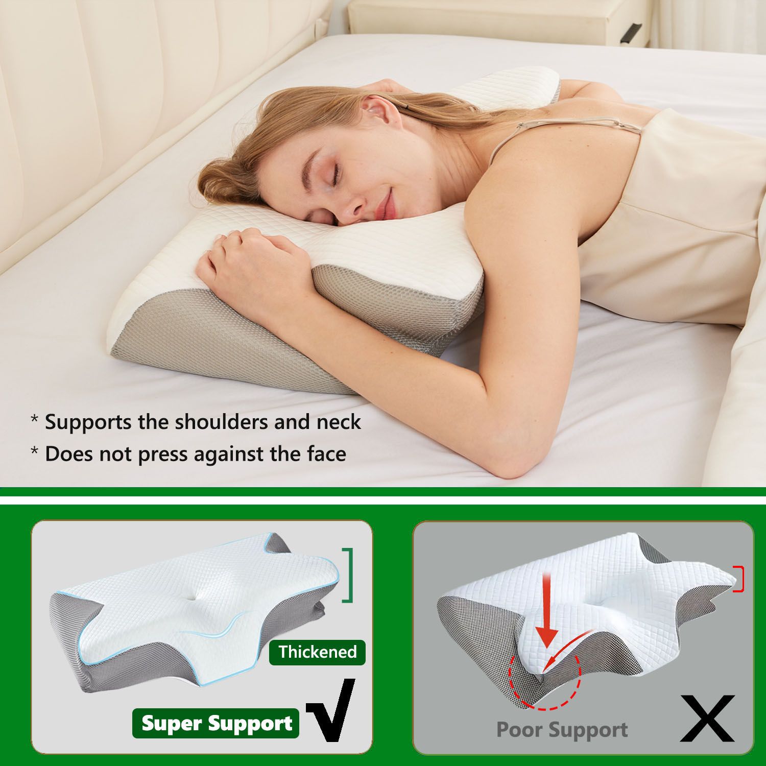 Cervical Neck Pillow for Neck Pain Relief