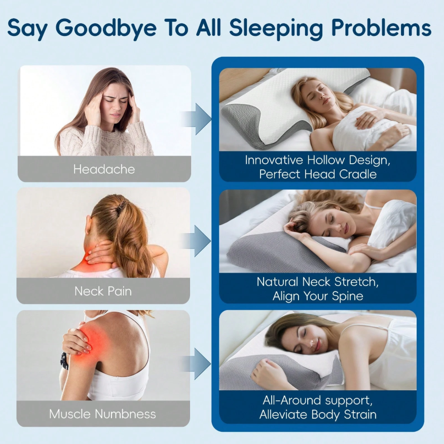 Cervical Neck Pillow for Neck Pain Relief