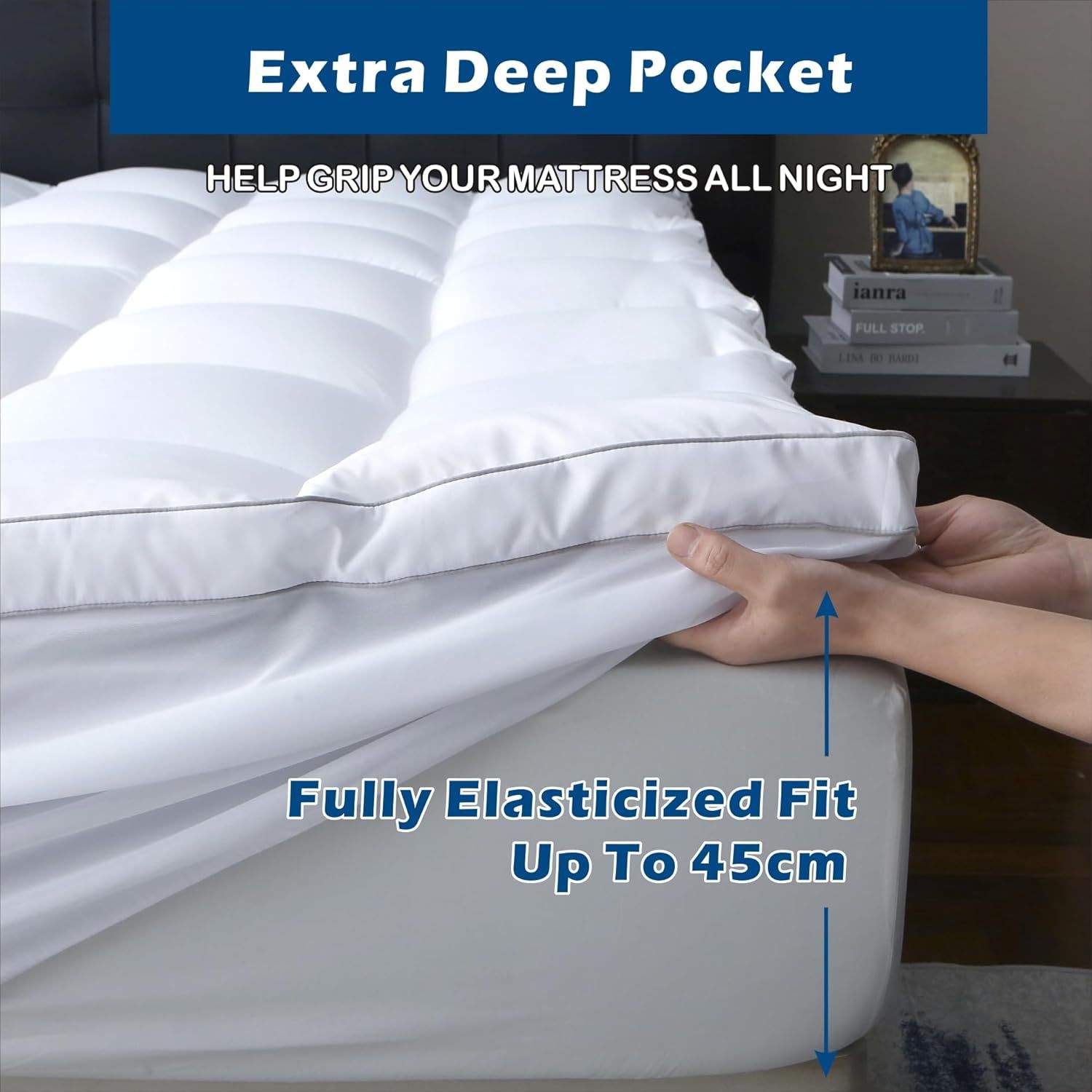 1000GSM Mattress Topper Viscose Derived from Bamboo