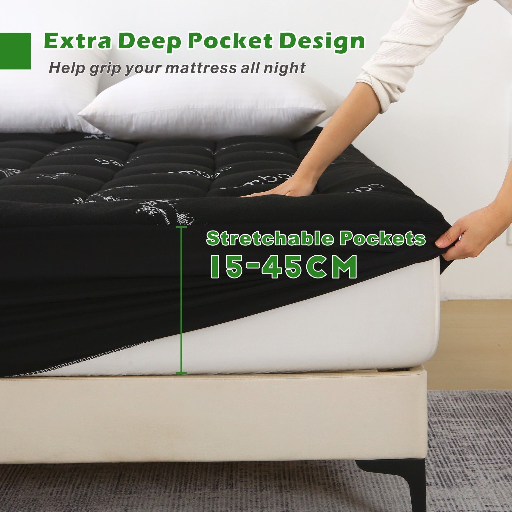 800GSM Mattress Topper Viscose Derived from Bamboo