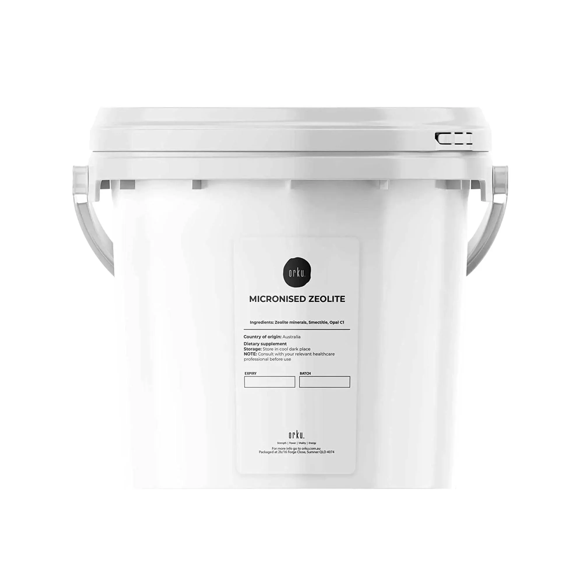 Orku 5kg Ultrafine Micronised Zeolite Powder Tub Natural Clinoptilolite Mineral