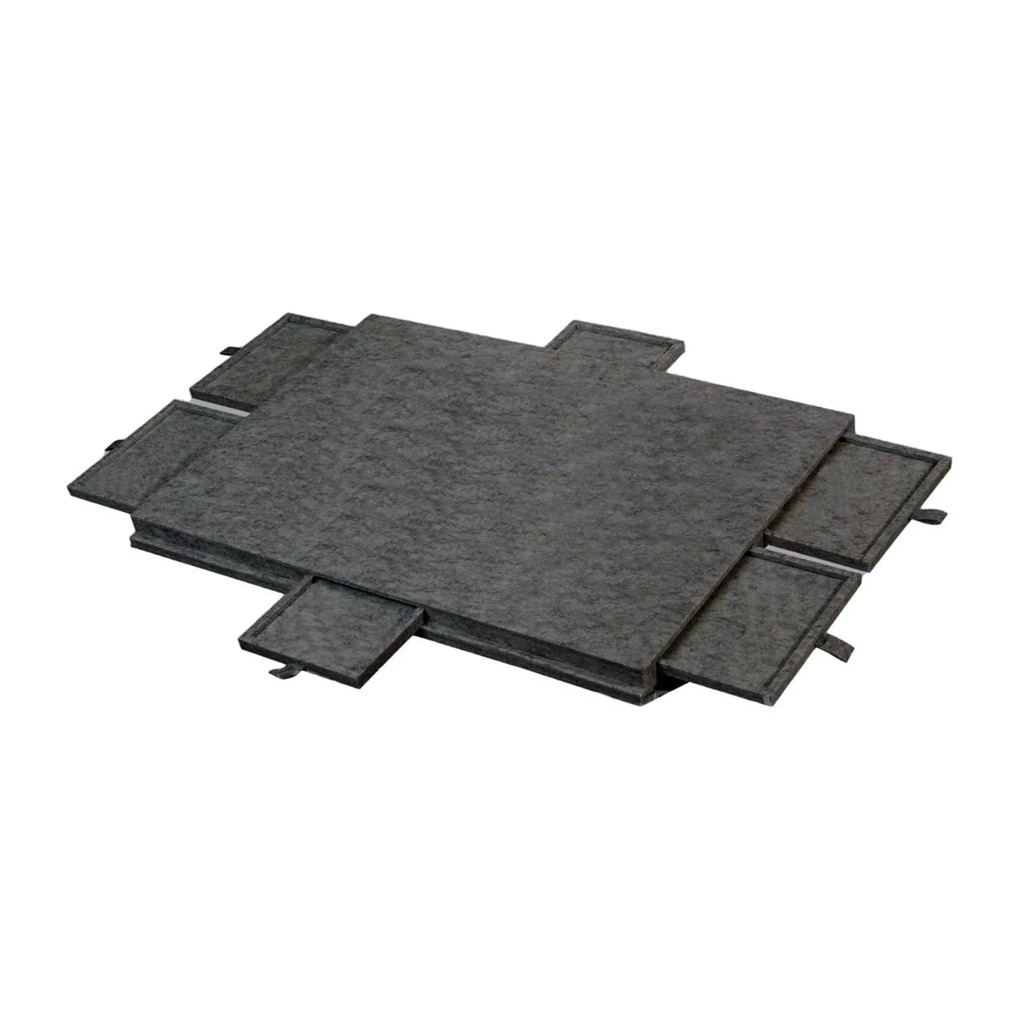 Social Hike Puzzle Board 1500 pcs - Felt Tilting Portable Cover + Drawers Grey