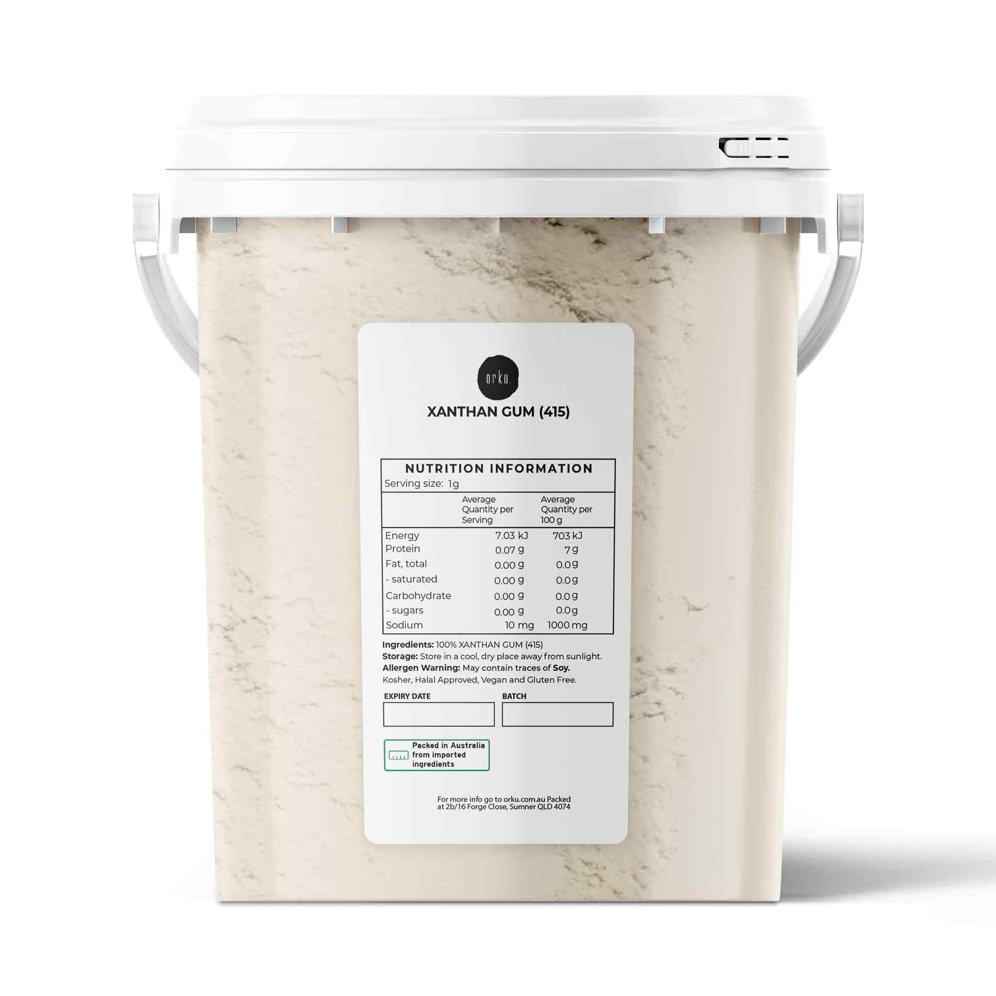 Orku 600g Xanthan Gum Thickener Pure Powder 200 Mesh FCC E415 Food Additive TUB