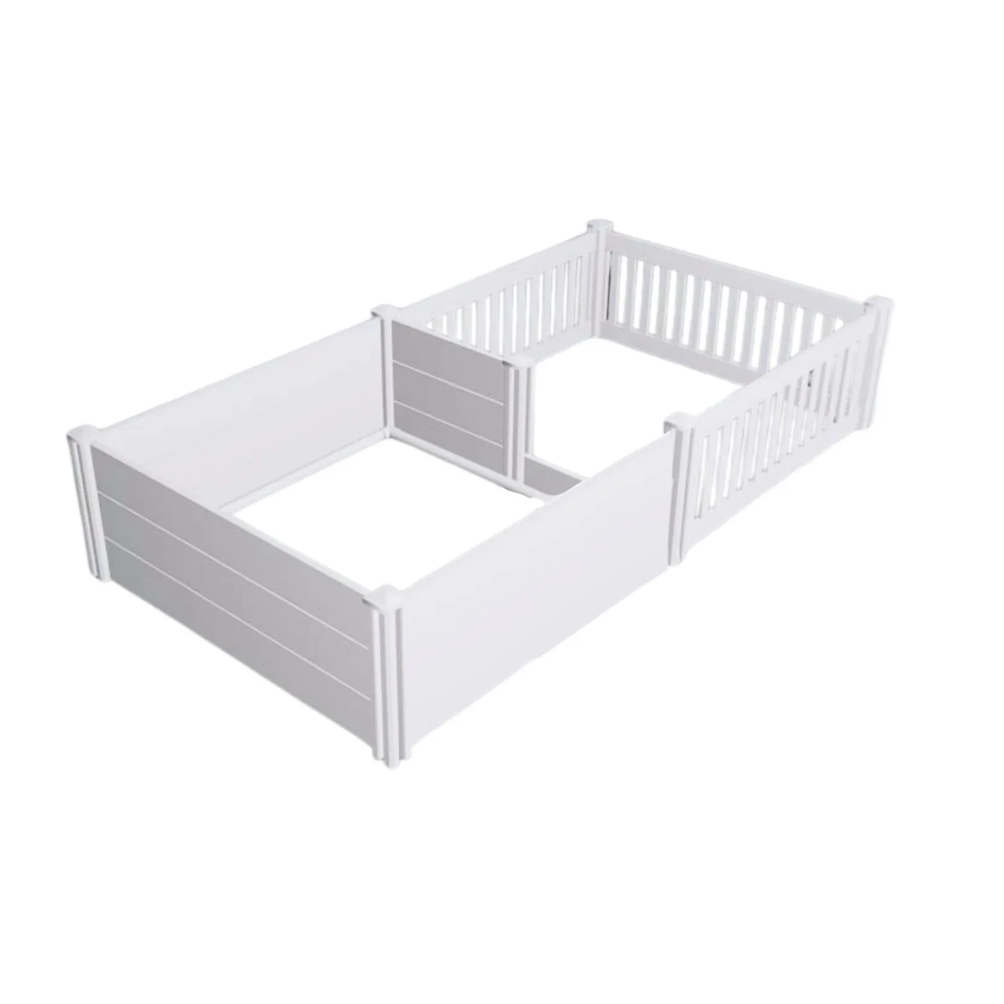 Rooster Farms 1.9m x 0.95m PVC Dog Whelping Box + Playpen Kit - Anti-Crush Rail