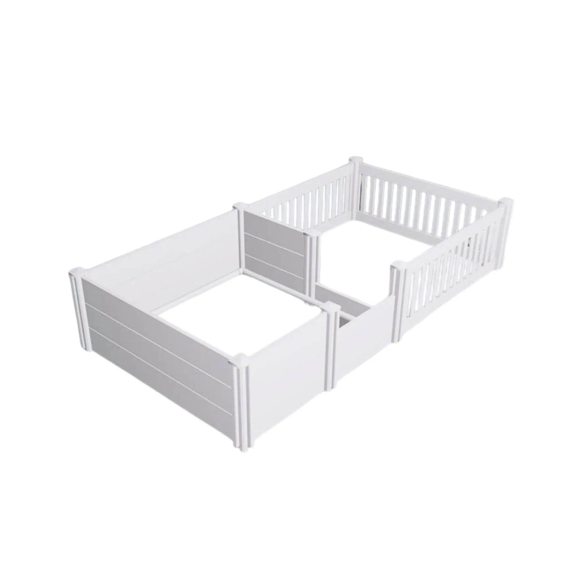 Rooster Farms 2.96m x 1.48m PVC Dog Whelping Box + Playpen Kit - Anti-Crush Rail