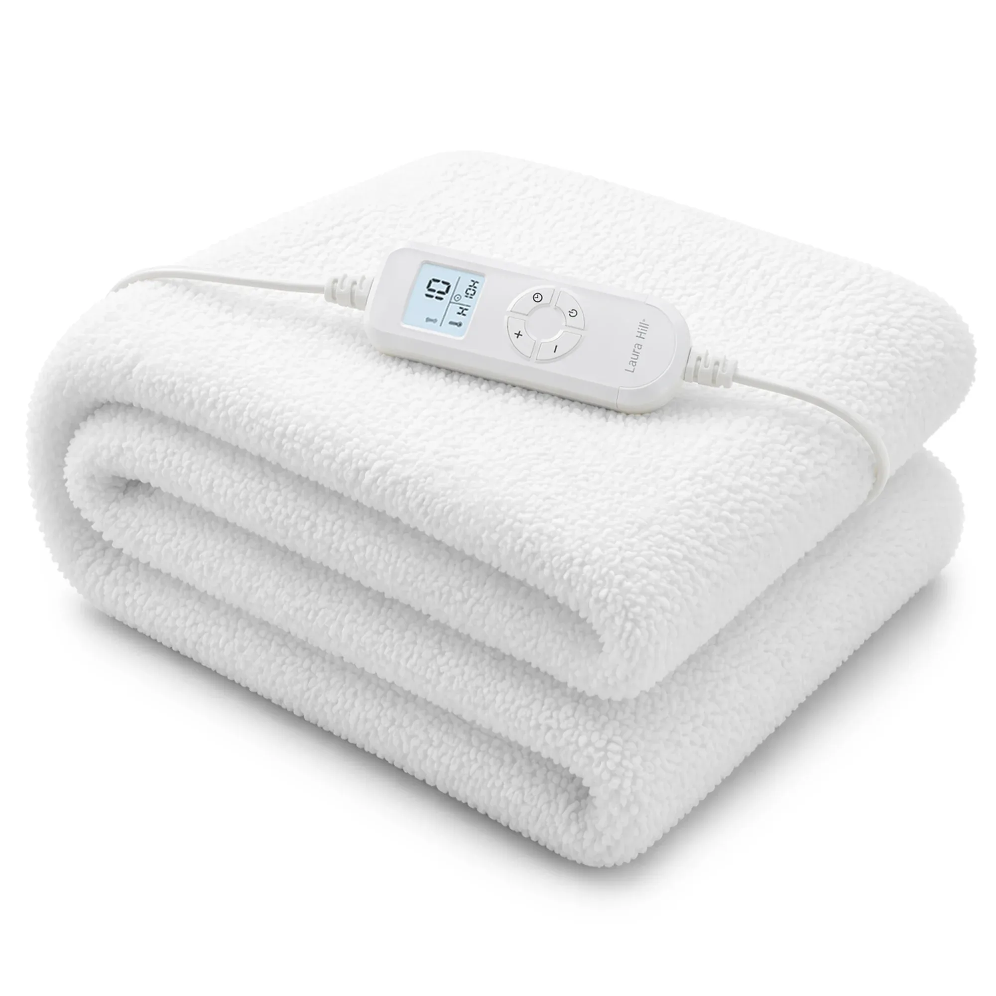 Laura Hill Single Electric Heated Underlay Blanket Fleecy Fabric with Timer Laura Hill Single Electric Heated Underlay Blanket Fleecy Fabric with Timer