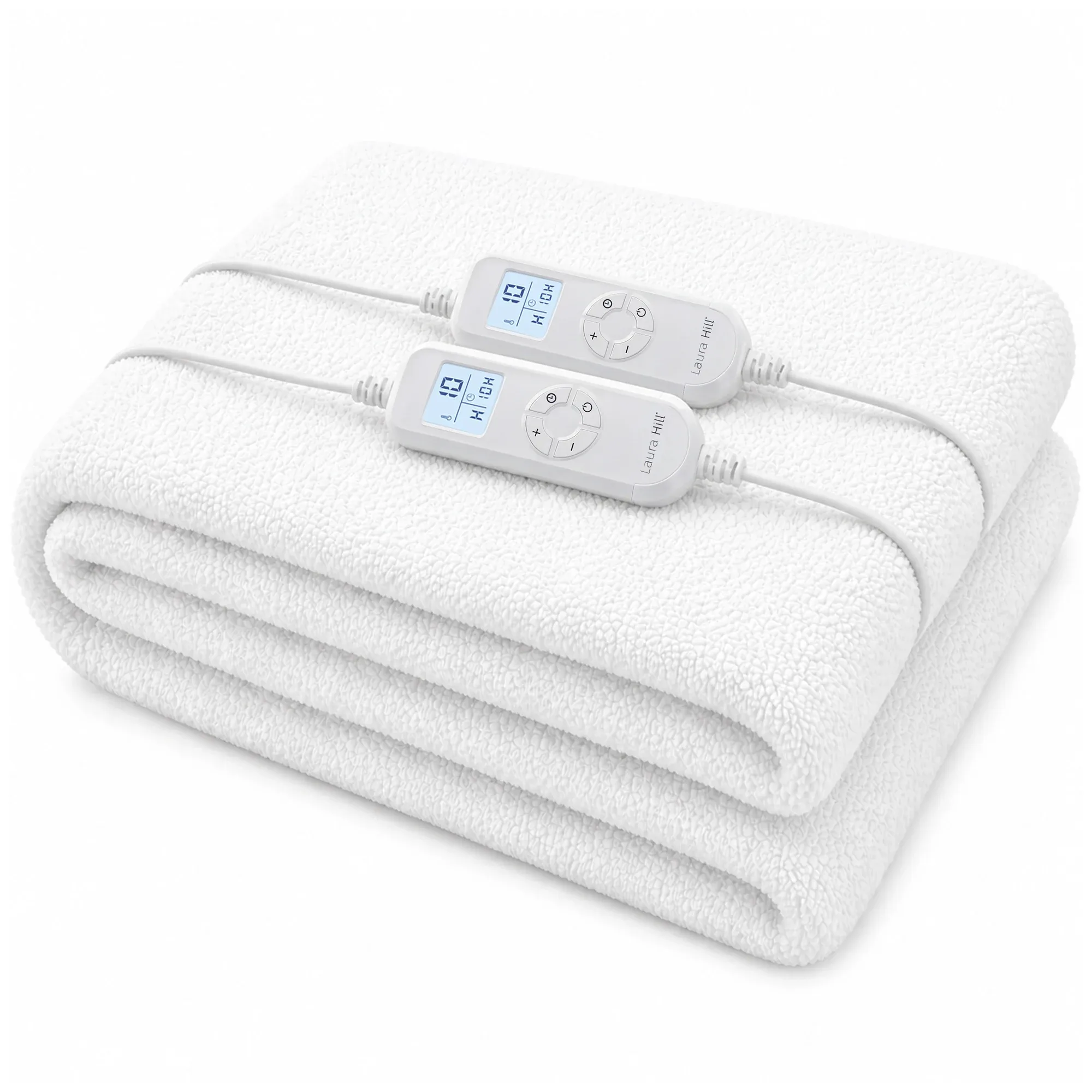 Laura Hill Queen Electric Heated Underlay Blanket Fleecy Fabric with Timer Laura Hill Queen Electric Heated Underlay Blanket Fleecy Fabric with Timer