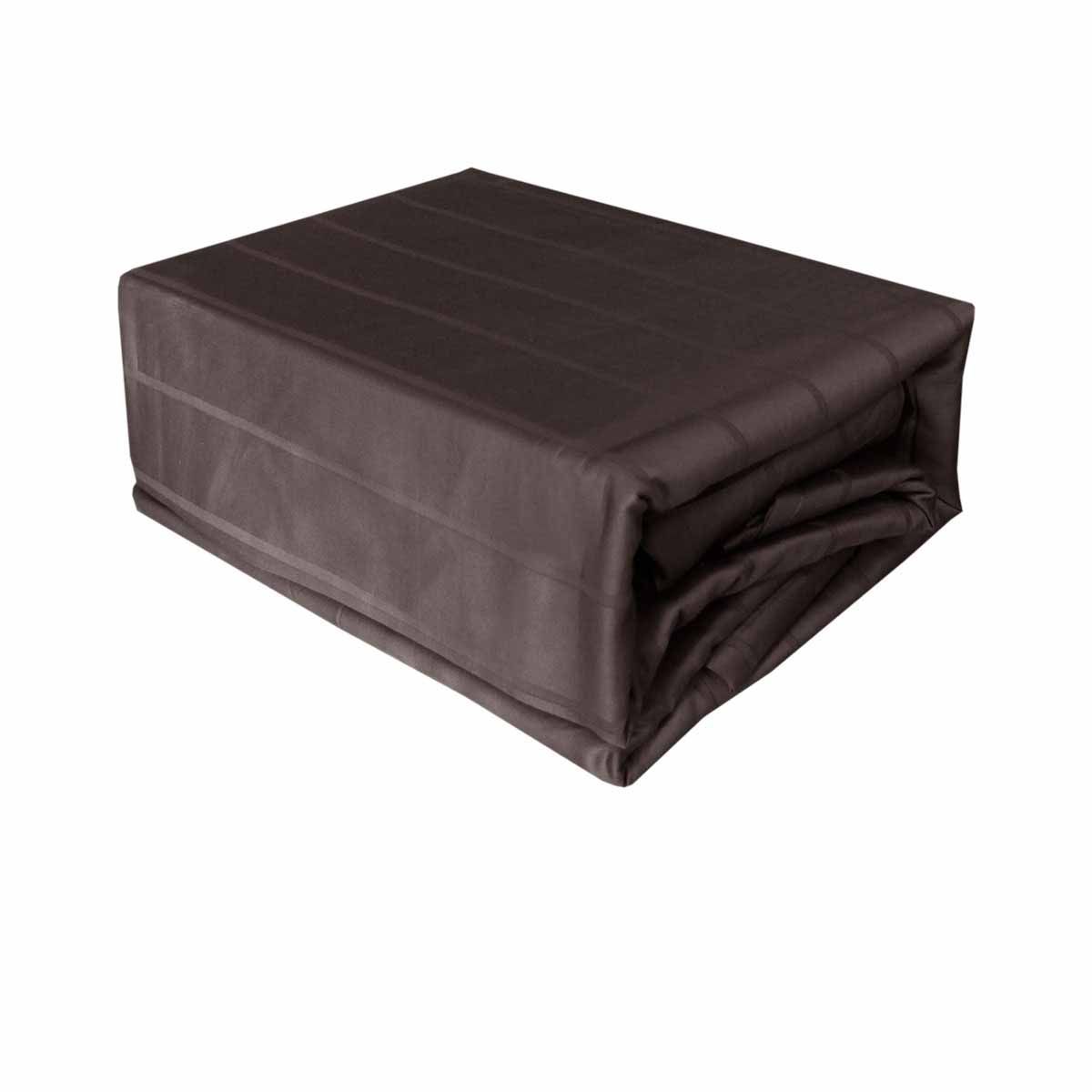 Dark Chocolate 800TC Luxury Cotton Self-Stripe Sheet Set King 40 cm Wall King Dark Chocolate 800TC Luxury Cotton Self-Stripe Sheet Set King 40 cm Wall King