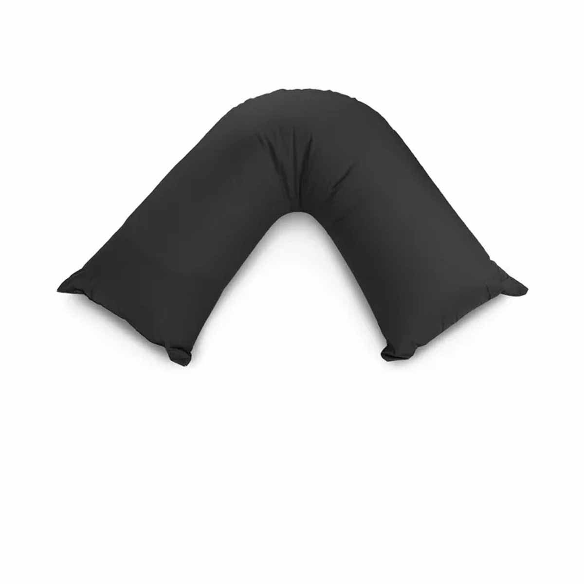 Easyrest Aus Made Medium Support Filled V Shape Pillow 64 x 39 cm Charcoal Easyrest Aus Made Medium Support Filled V Shape Pillow 64 x 39 cm Charcoal