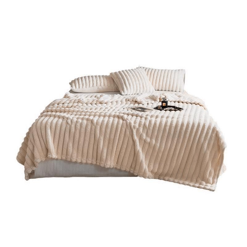 Plush Blanket Leisure Blanket Autumn Winter Warm Nap Throw Soft Cozy - Khaki-150x200cm Plush Blanket Leisure Blanket Autumn Winter Warm Nap Throw Soft Cozy - Khaki-150x200cm