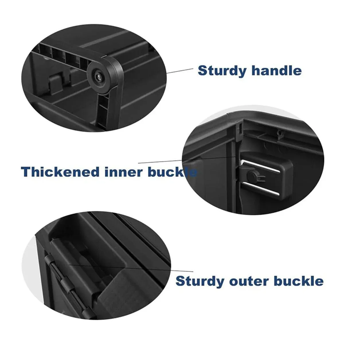 Folding Storage Box Large Capacity Organizer Collapsible Container for Home Use