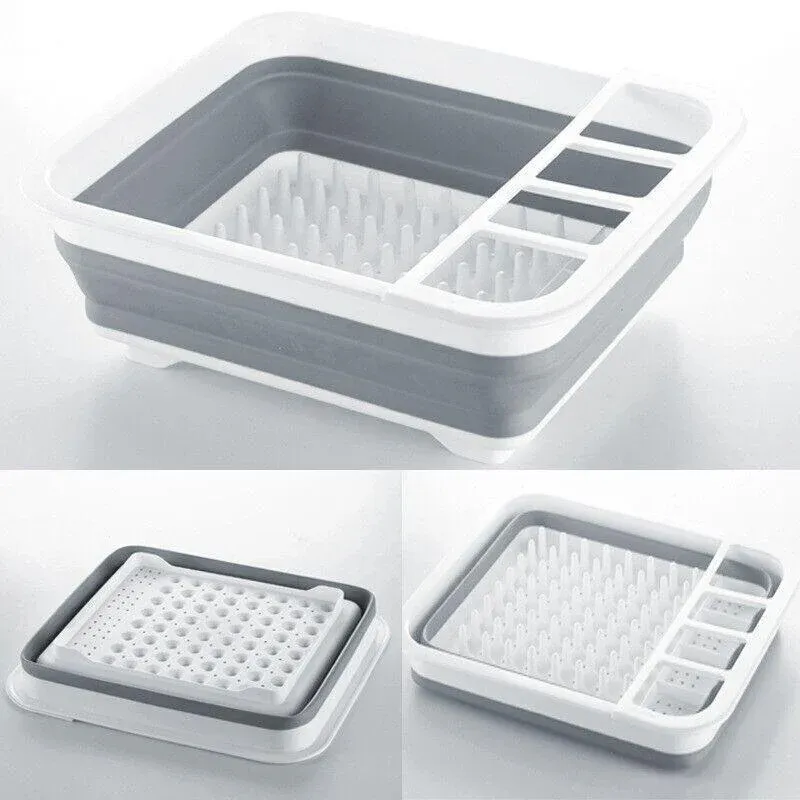 Home Master Collapsible Dish Drainer Small Spaces Camping Caravan 34CM X 28.5CM
