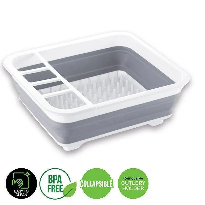 Home Master Collapsible Dish Drainer Small Spaces Camping Caravan 34CM X 28.5CM