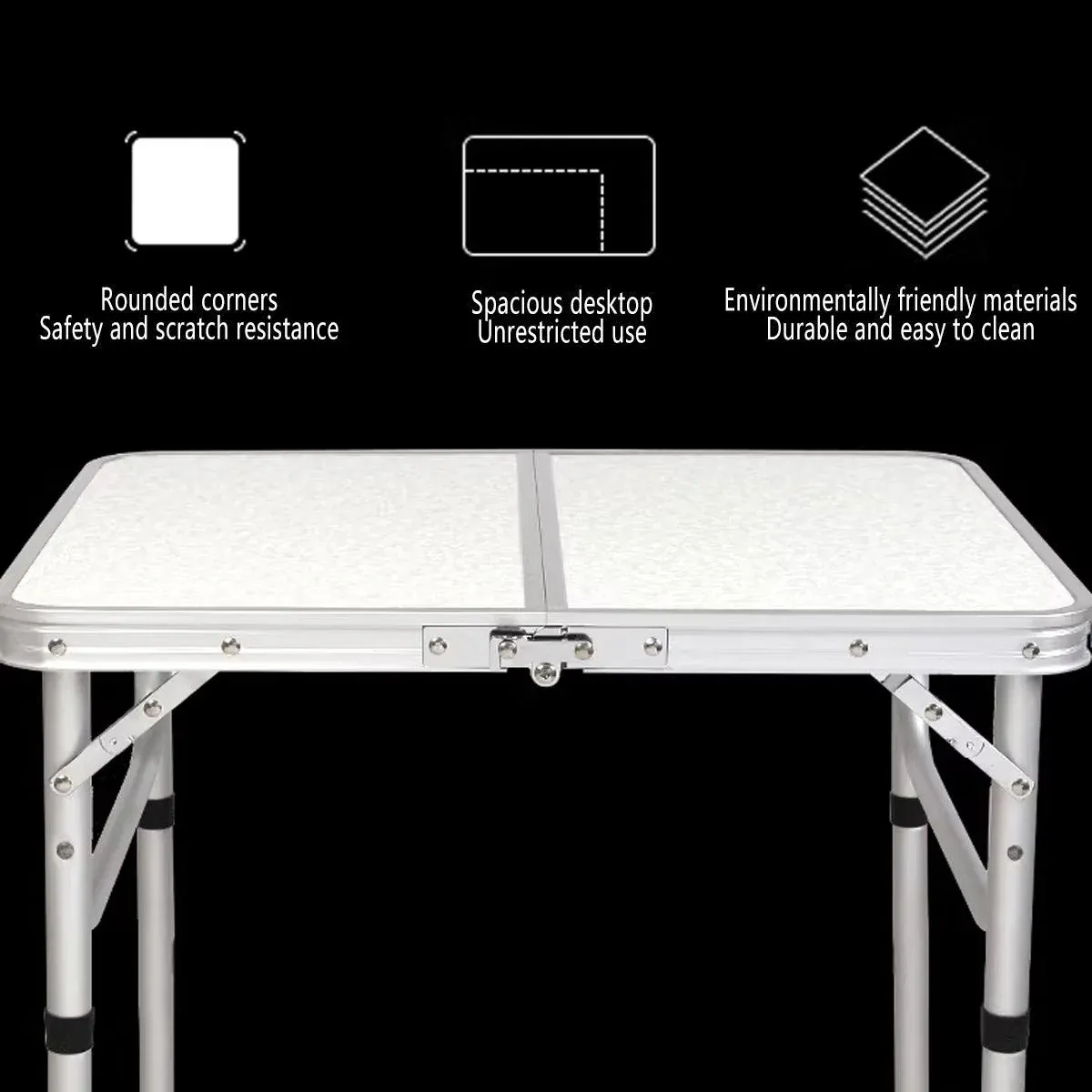 Portable Folding Table Outdoor Picnic Camping Barbecue Lightweight Travel Desk