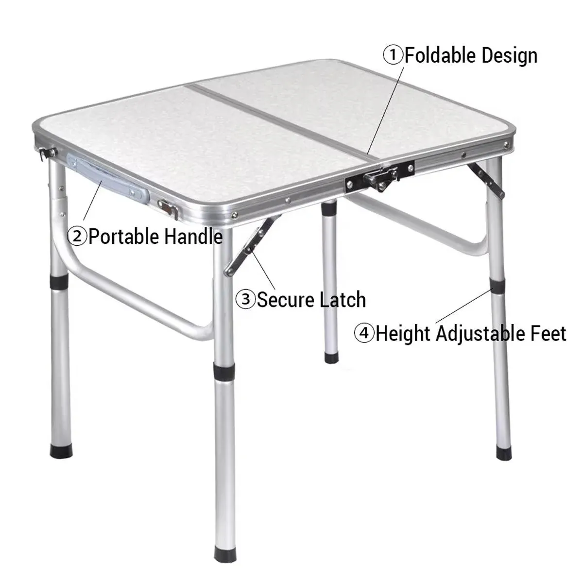 Portable Folding Table Outdoor Picnic Camping Barbecue Lightweight Travel Desk