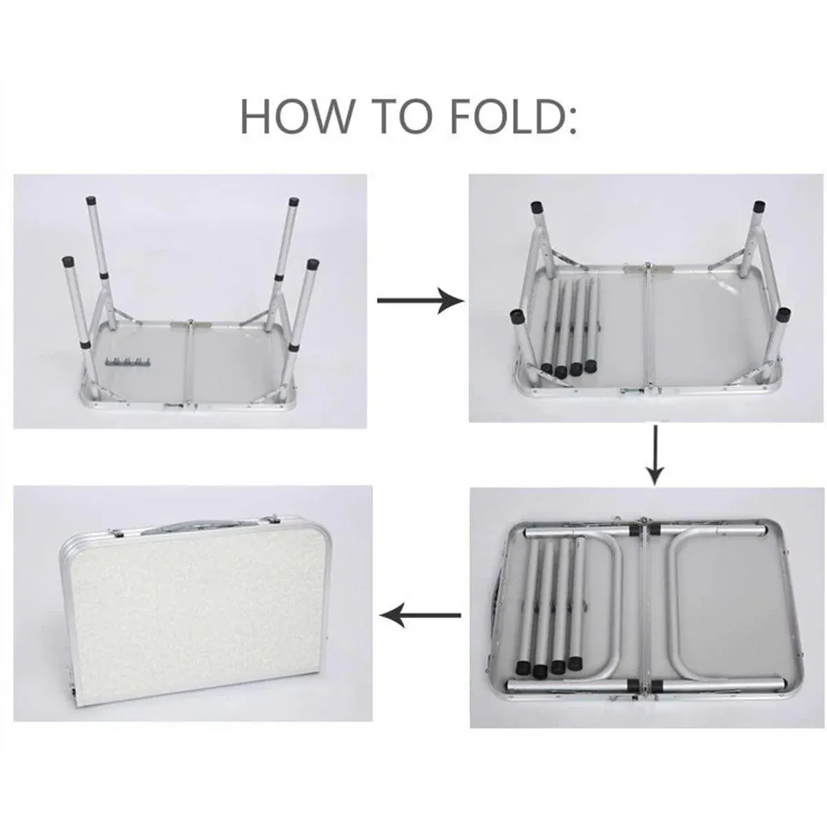 Portable Folding Table Outdoor Picnic Camping Barbecue Lightweight Travel Desk