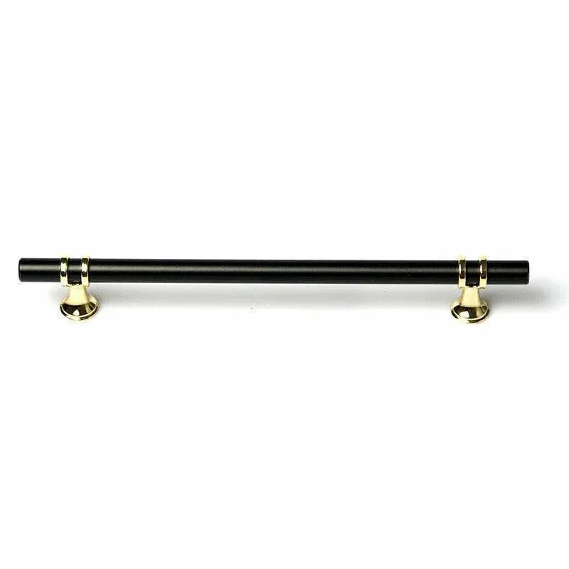 Black Gold Design Kitchen Cabinet Handles Drawer Bar Handle Pull 96 128 160 192 320MM - T Bar