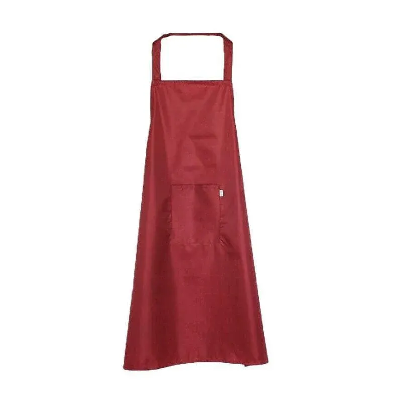 Heavy Duty PVC Waterproof Apron for Kitchen Butcher Cleaning 106x68cm - Red