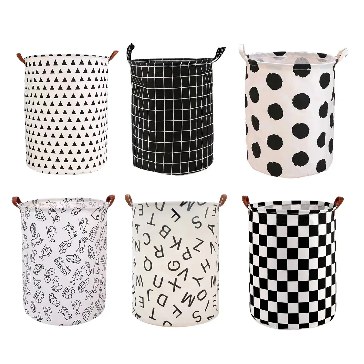 Foldable Laundry Basket Dirty Clothes Hamper Toy Storage Organizer Storage Bin - Cars