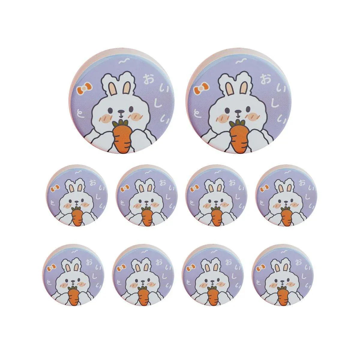 10PCS Cookie Tin Box Metal Biscuit Gift Box Candy Packaging Dragon Year Baking - Carrot Rabbit