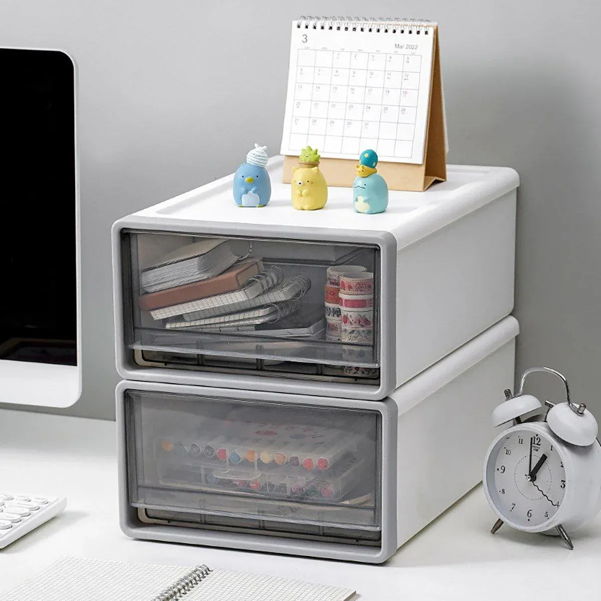 Desktop Stationery Organizer Storage Box for Office Supplies Desk Organization