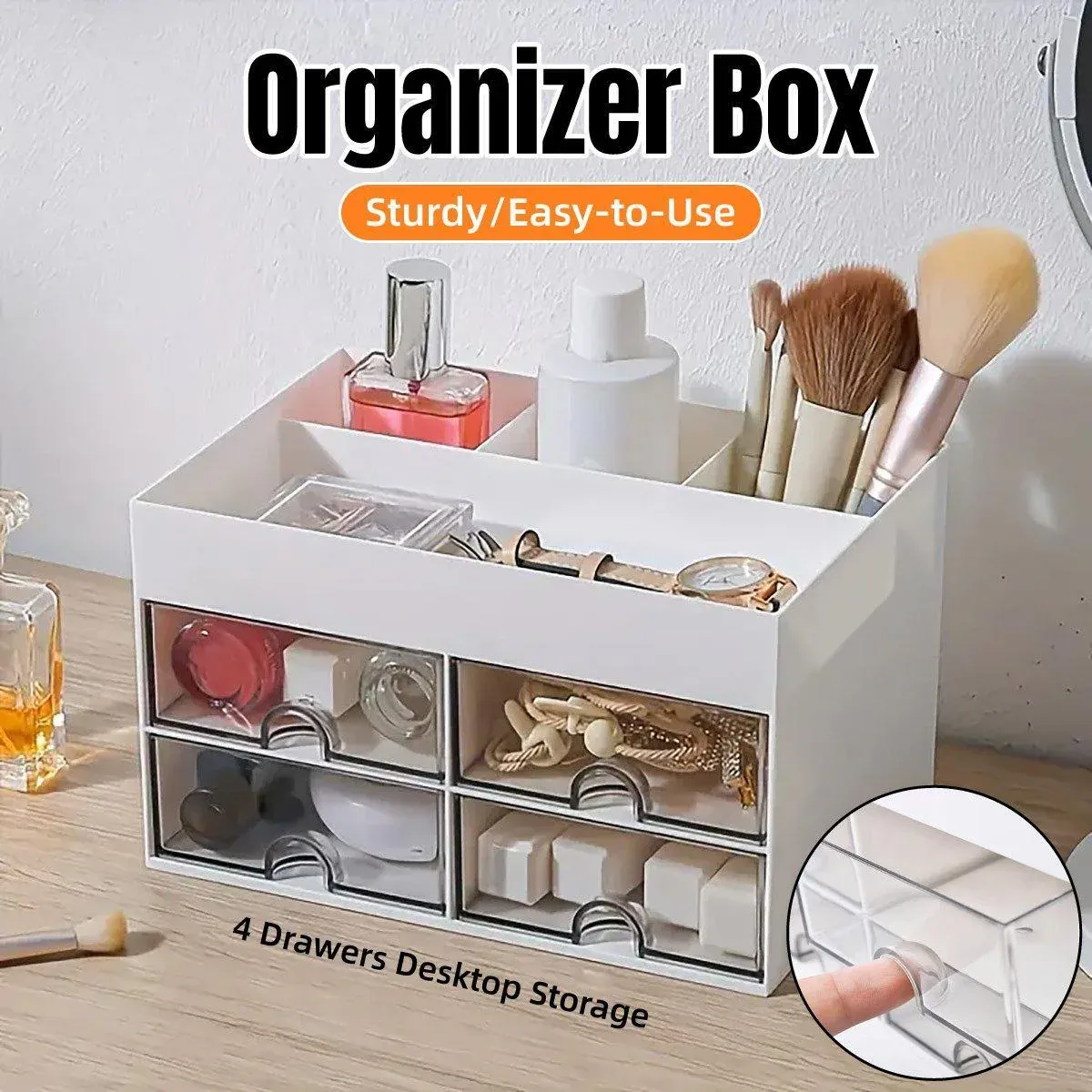 Large Capacity Pen Storage Box Desktop Organizer Multi-functional Stationery Box Large Capacity Pen Storage Box Desktop Organizer Multi-functional Stationery Box