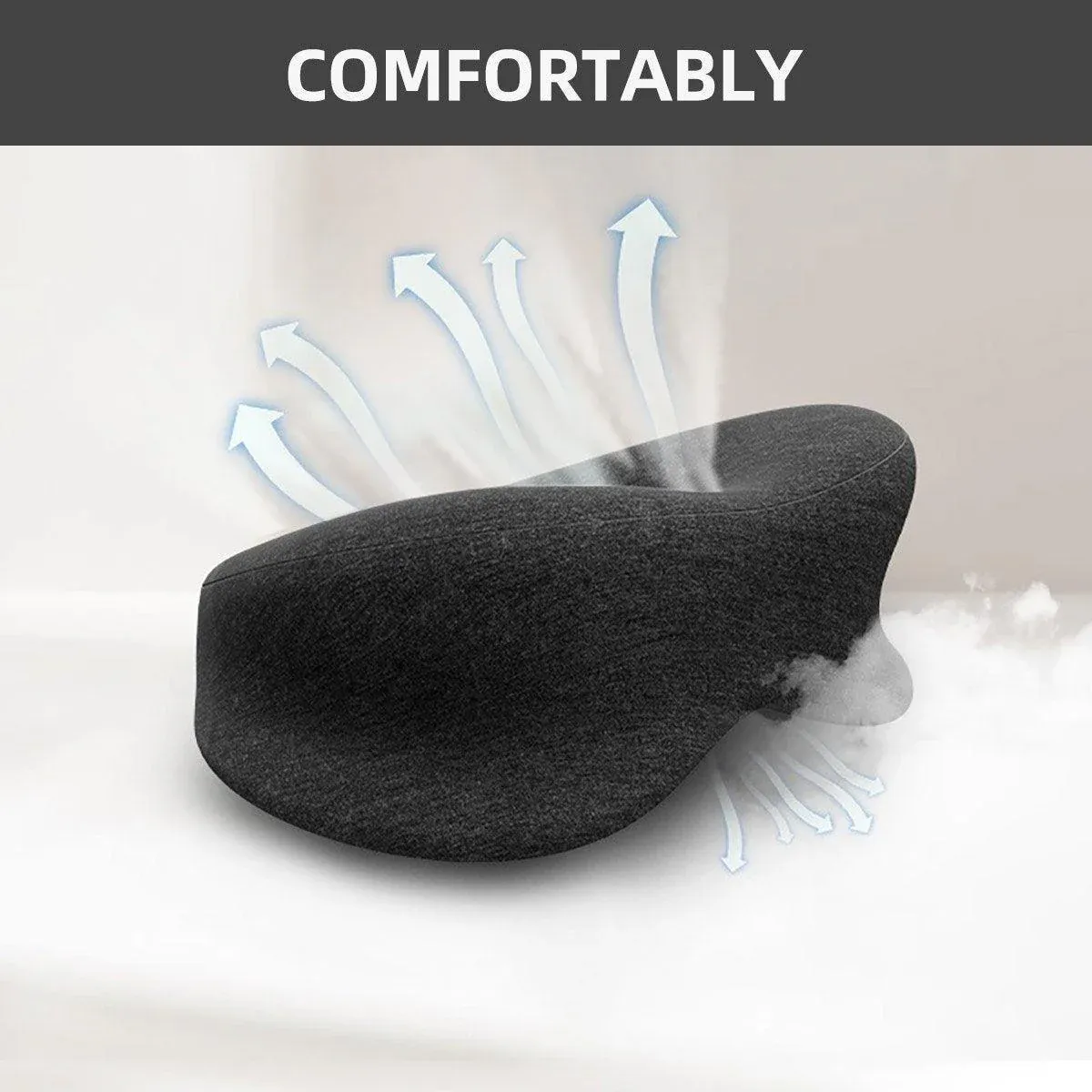 Universal Massage Table Face Cushion Pillow U Shape Head Face Down Rest Pillow - Blue