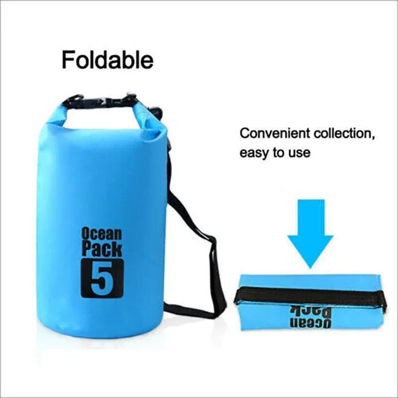 Yellow Waterproof Bag Dry Sack Fishing Camping Canoeing Outdoor 2/5/10/15/20/30 L - 10L
