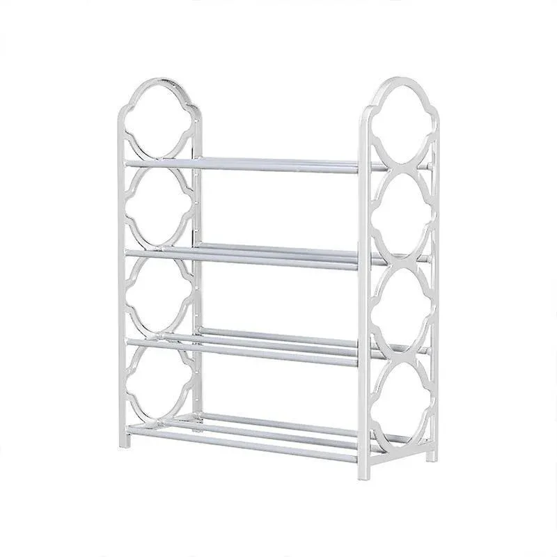 Four Layer Shoe Rack Storage Organizer Multi Tier Shoe Shelf for Entryway Closet - White Four Layer Shoe Rack Storage Organizer Multi Tier Shoe Shelf for Entryway Closet - White