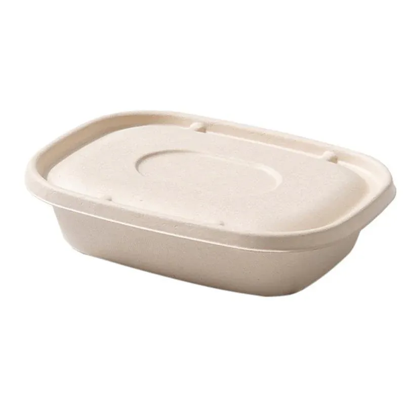 100X Food Preparation Burger Storages Cake Packaging Box Lunch Boxes - 1300ml-Primary