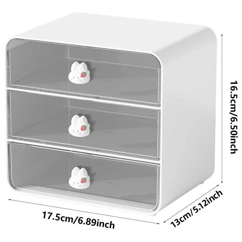 3 Tier Desktop Organizer Drawer Shelf for Office and Home Storage Supplies