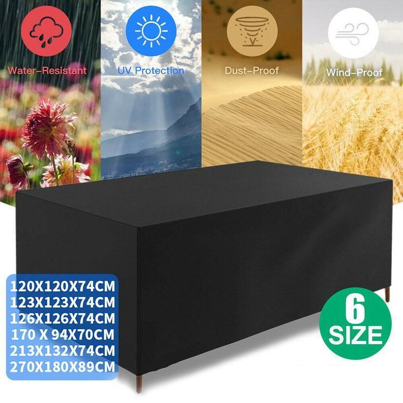 Waterproof Outdoor Furniture Cover Garden Patio Rain Uv Table Protector Chair - 120*120*74