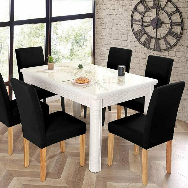 6X Stretch Chair Cover Seat Covers Spandex Washable Banquet Wedding Party Decora - Beige