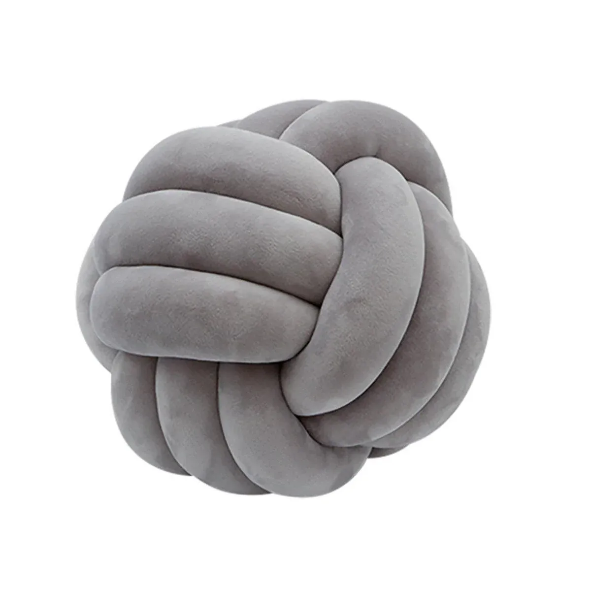 Three-Strand Braided Round Pillow Sofa Cushion Decorative Pillow for Living Room - Dark Grey Three-Strand Braided Round Pillow Sofa Cushion Decorative Pillow for Living Room - Dark Grey