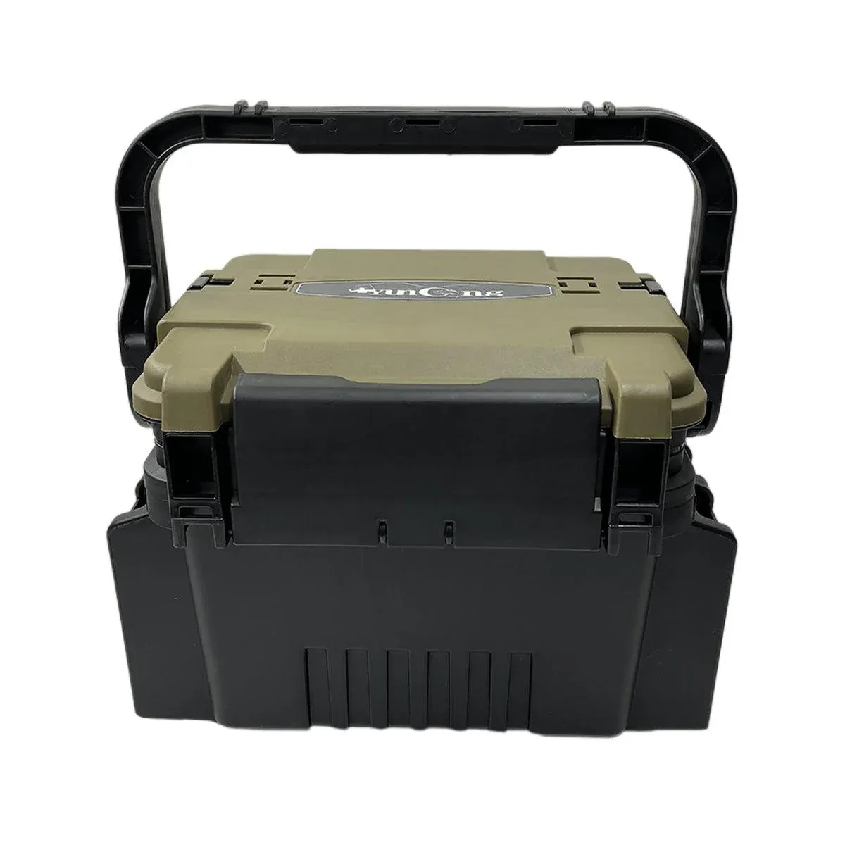 Multifunctional Fishing Tackle Box Portable Gear Storage Case Organizer Tool Box - Green