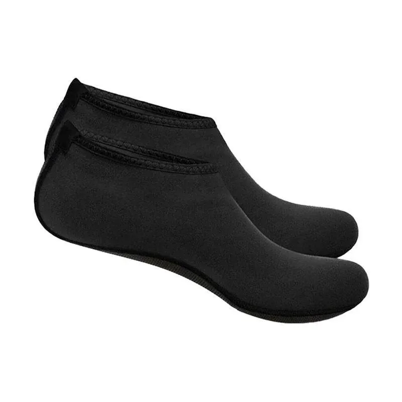 Unisex Water Shoes Slip On Aqua Socks Swim Surf Diving Yoga Exercise Reef Shoes - Black-L
